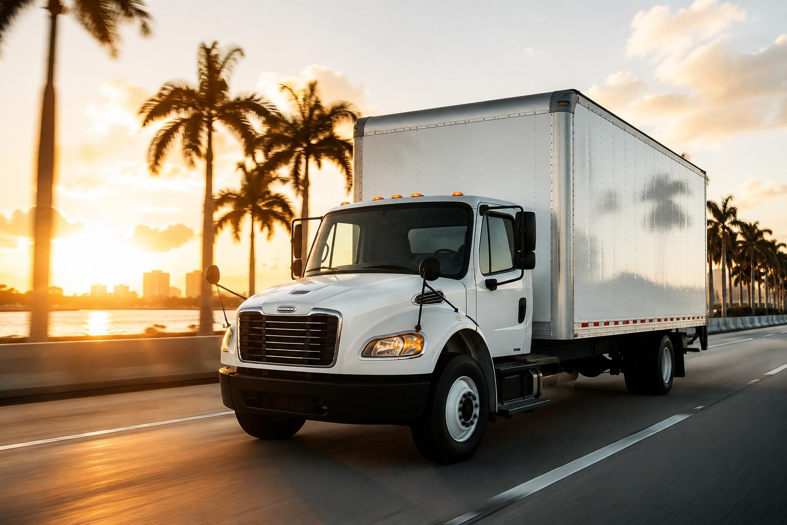 Coates to Coates box truck on Florida highway